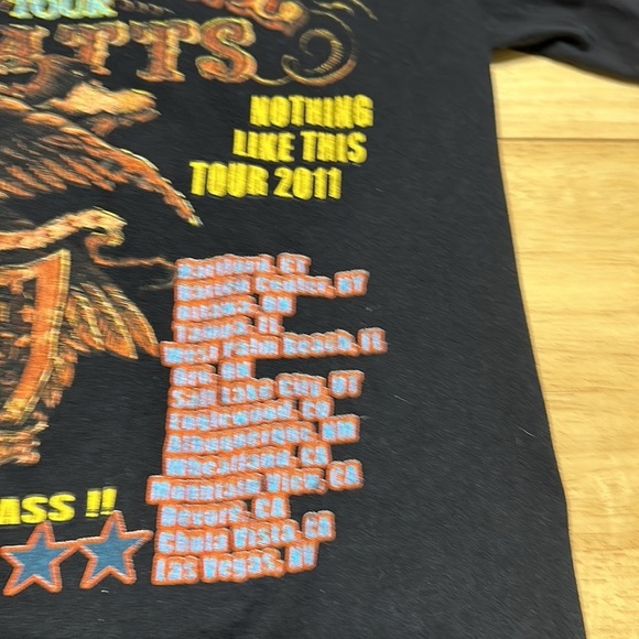 Rascal flatts 2011 tour t-shirt women’s small petit black band tee country music - Picture 7 of 7
